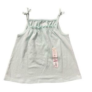 Jumping Beans Toddler Girl’s Aqua Blue Tie Shoulder Tank Top 5T